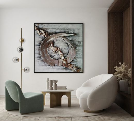 Cuadro abstracto, 100  x  100 cm |  Colección Serie Abstracto