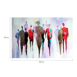 Cuadro abstracto caminantes, 120  x  80 cm |  Colección Serie Abstracto