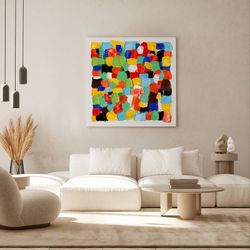 Quadro astratto colori quadri I, 100 x 100 cm | Collezione Serie Astratto
