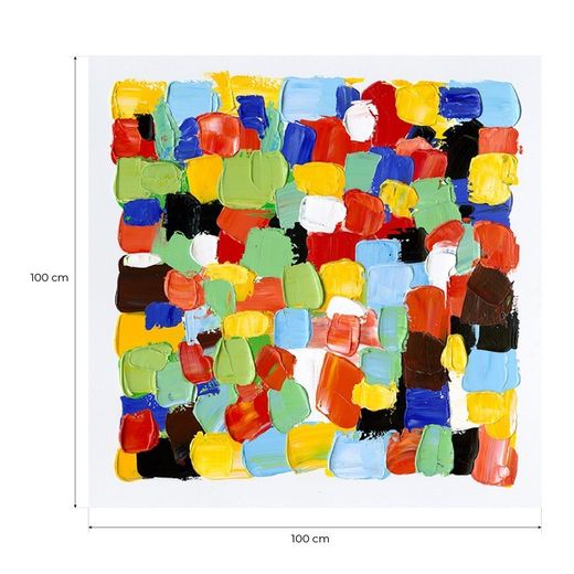 Quadro astratto colori quadri I, 100 x 100 cm | Collezione Serie Astratto