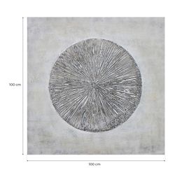 Quadro astratto con effetto 3D, 100 x 100 cm | Collezione Serie Astratto