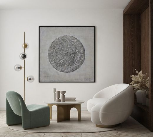 Quadro astratto con effetto 3D, 100 x 100 cm | Collezione Serie Astratto