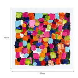 Quadro Astratto multicolore II, 100 x 100 cm, | Collezione Serie Abstracto