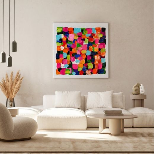 Quadro Astratto multicolore II, 100 x 100 cm, | Collezione Serie Abstracto