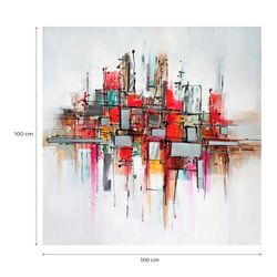 Quadro Astratto Urbano, 100 x 100 cm | Collezione Serie Astratto