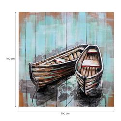 Quadro barche, 100 x 100 cm | Collezione Serie Objetos