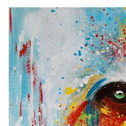 Quadro di gorilla, 100 x 100 cm, a olio | Collezione Animali