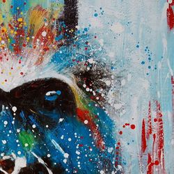 Quadro di gorilla, 100 x 100 cm, a olio | Collezione Animali