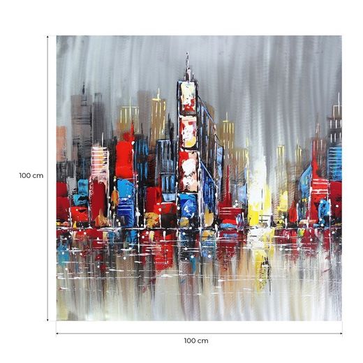 Quadro di grattacieli, 100 x 100 cm | Collezione Urbano