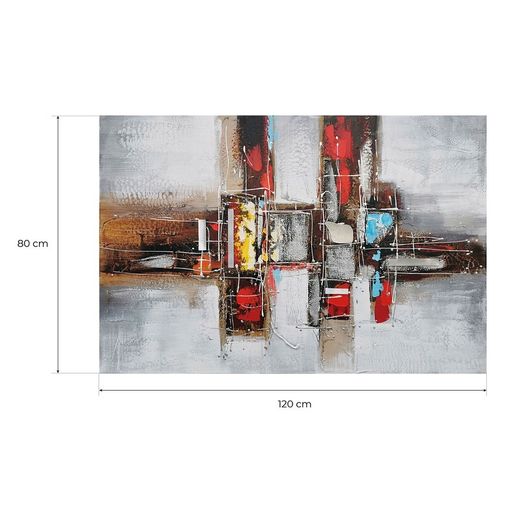 Quadro decorativo 3D rettangoli, 120 x 80 cm | Collezione Abstracto