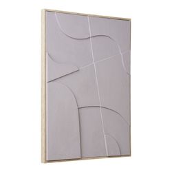 Cuadro en relieve, 50 x 3 x 70 cm, de lienzo  en arena | Colección  Madeline I