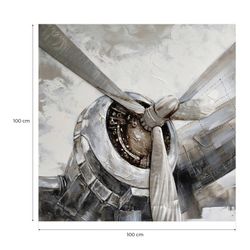 Quadro elica aereo, 100 x 100 cm | Collezione Serie Oggetti