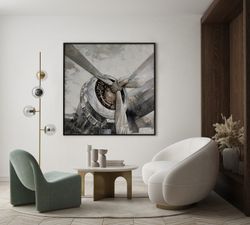 Quadro elica aereo, 100 x 100 cm | Collezione Serie Oggetti