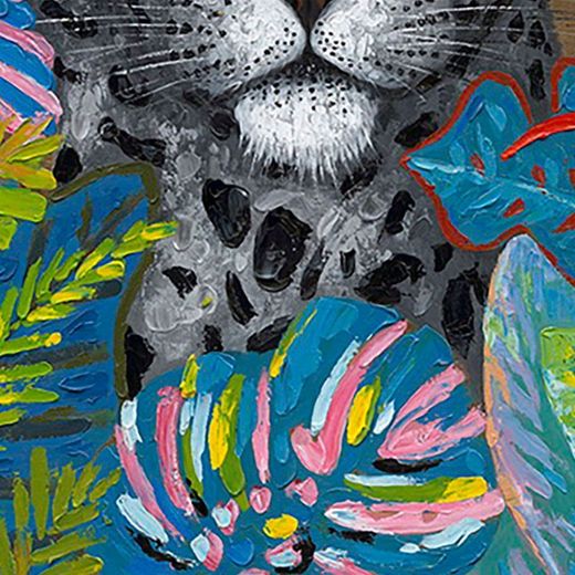 Quadro leopardo nella giungla, 140 x 200 cm | Collezione Animali