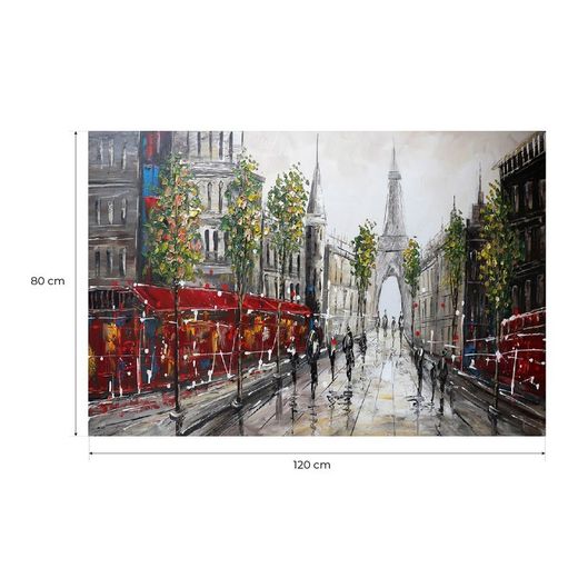 Quadro paesaggio Parigi, 120 x 80 cm