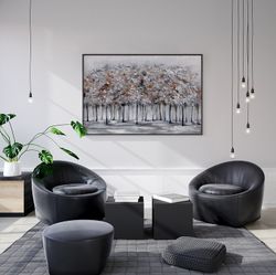 Quadro alberi, 120 x 80 cm, autunno | Collezione Naturaleza