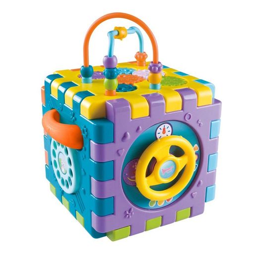 Cubo di attività, 17 x 17 x 25 cm, in polietilene multicolore | Collezione Activity Cube