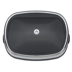 Cubo de reciclaje, 39,5 x 28 x 57 cm, de acero inoxidable y abs en plata | Colección  Futuro