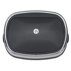 Abfalleimer, 39,5 x 28 x 57 cm, aus Edelstahl und ABS in Silber | Kollektion Futuro