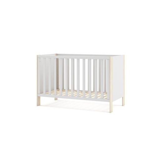 Culla, 123,2 x 65,5 x 80 cm, in legno di pino bianco e naturale | Collezione Esteban