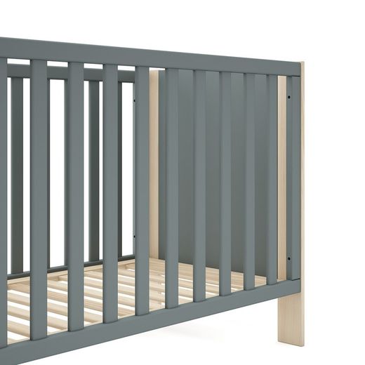 Culla, 123,2 x 65,5 x 80 cm, in legno di pino verde e naturale | Collezione Esteban