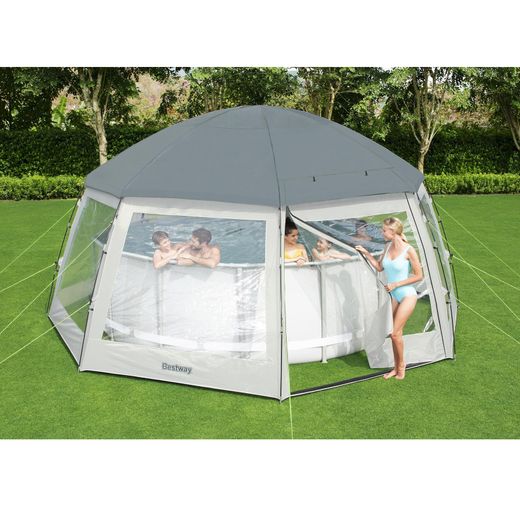 Tenda Rotonda per Piscine Fuori Terra 600x600x295 cm