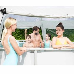 Tenda Rotonda per Piscine Fuori Terra 600x600x295 cm