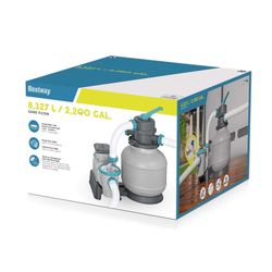Filtro de areia Bestway 8.327 l/h para piscinas desmontáveis