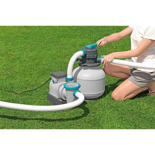 Filtro de areia Bestway 8.327 l/h para piscinas desmontáveis