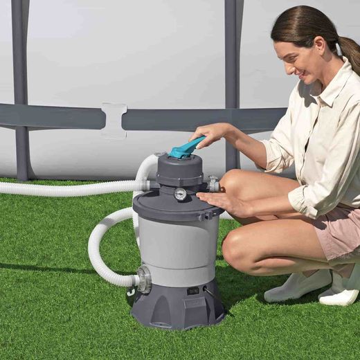 Filtre à sable Bestway pour piscine démontable 3.596 l/h, connexion 32 mm