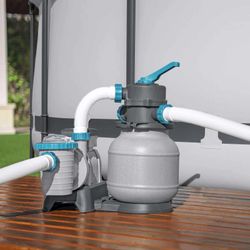 Filtro de areia Bestway 6.056 l/h para piscinas desmontáveis