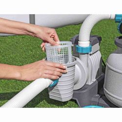 Filtro de areia Bestway 6.056 l/h para piscinas desmontáveis