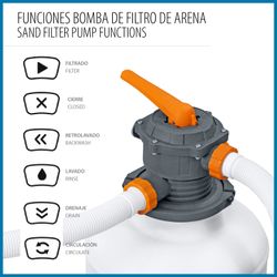 Filtro a sabbia Bestway Flowclear 11.355 l/h per piscine fuori terra