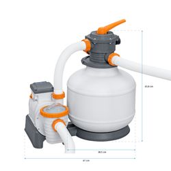 Filtro a sabbia Bestway Flowclear 11.355 l/h per piscine fuori terra