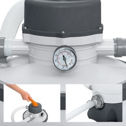 Depuradora de Arena Bestway Flowclear 3.028 L/h con Dispensador Químico