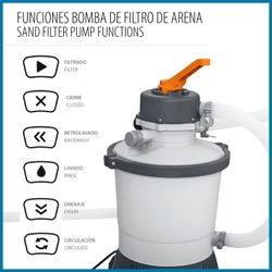 Depuradora de Arena Bestway Flowclear 3.028 L/h con Dispensador Químico