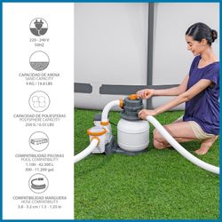 Filtro a Sabbia Bestway Flowclear 5.678 l/h per Piscine Smontabili