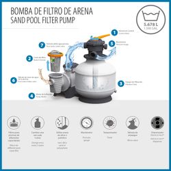 Filtro a Sabbia Bestway Flowclear 5.678 l/h per Piscine Smontabili