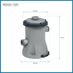 Filtro a cartuccia Bestway 1.249 L/h per piscine smontabili