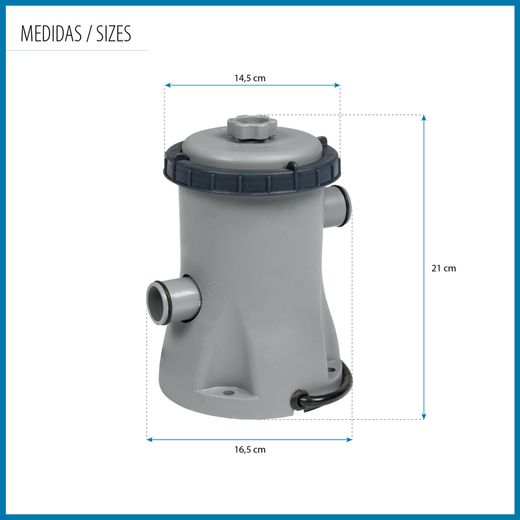 Filtro a cartuccia Bestway 1.249 L/h per piscine smontabili