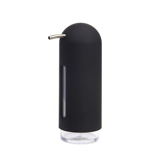 Dispensador de jabón, 7 x 10 x 20 cm, de abs en negro | Colección Penguin