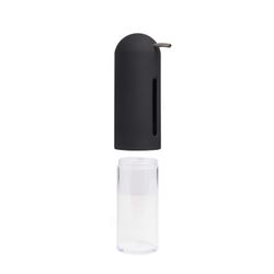 Dispensador de jabón, 7 x 10 x 20 cm, de abs en negro | Colección Penguin