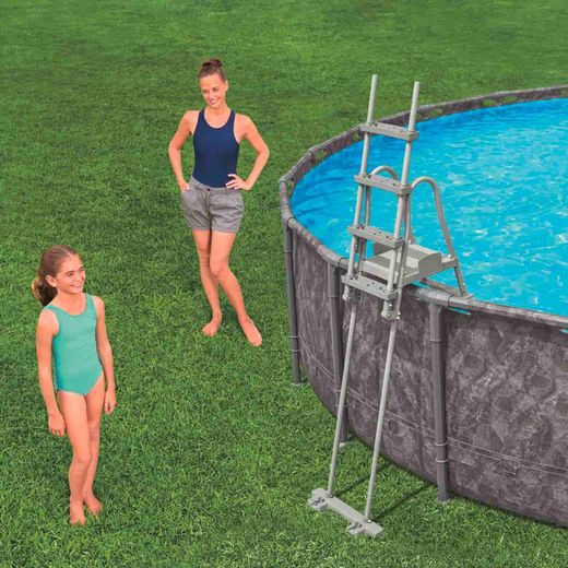 Escalier de Sécurité Bestway Flip & Lock pour Piscines Démontables 132 cm