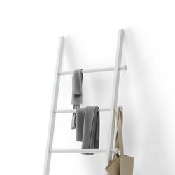 Scala decorativa, 51 x 4 x 152 cm, in legno e metallo bianco | Collezione White