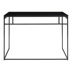 Scrivania, 100 x 45 x 75 cm, in legno e acciaio nero | Collezione Vita