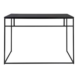 Scrivania, 100 x 45 x 75 cm, in legno e acciaio nero | Collezione Vita