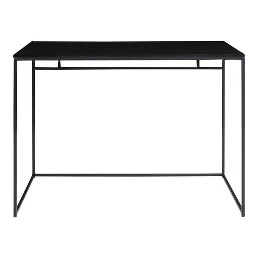 Scrivania, 100 x 45 x 75 cm, in legno e acciaio nero | Collezione Vita