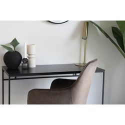 Scrivania, 100 x 45 x 75 cm, in legno e acciaio nero | Collezione Vita