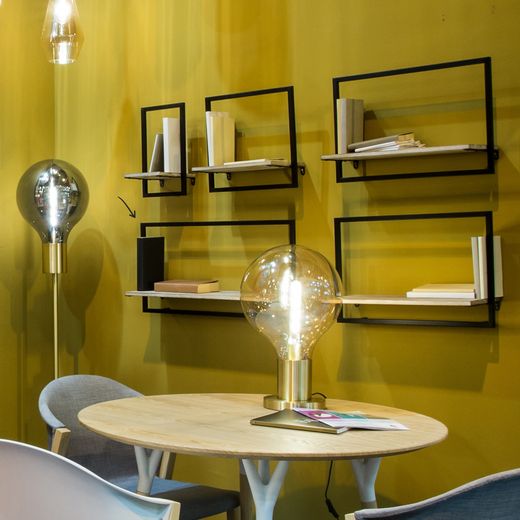 Estantería Decorativa de Pared en Madera y Metal Pärumm Lick 65x23x35 cm 1 Balda Diseño Vertical Industrial