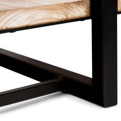 Estantería Decorativa de Pared en Madera y Metal Pärumm Lick 65x23x35 cm 1 Balda Diseño Vertical Industrial